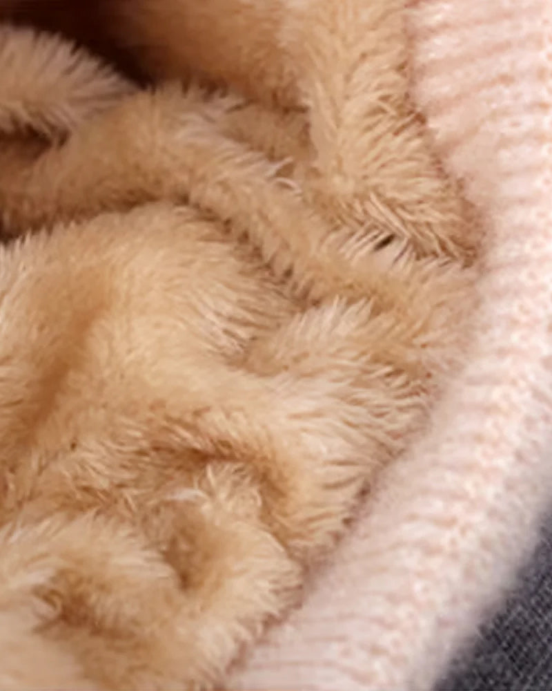 Vinter Mångsidig Stickad Huva Halsduk För Kvinnor