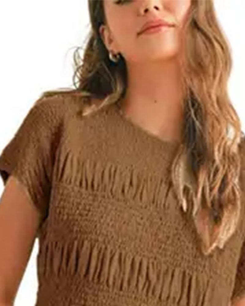 Set Enfärgad Kort Ärm