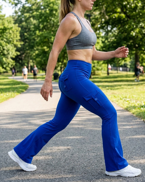 Byxor Mode Yoga Utsvängda