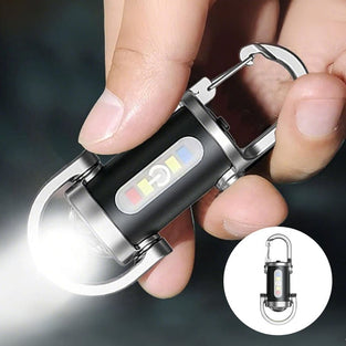 Uppladdningsbar Mini Ficklampa Nyckelring
