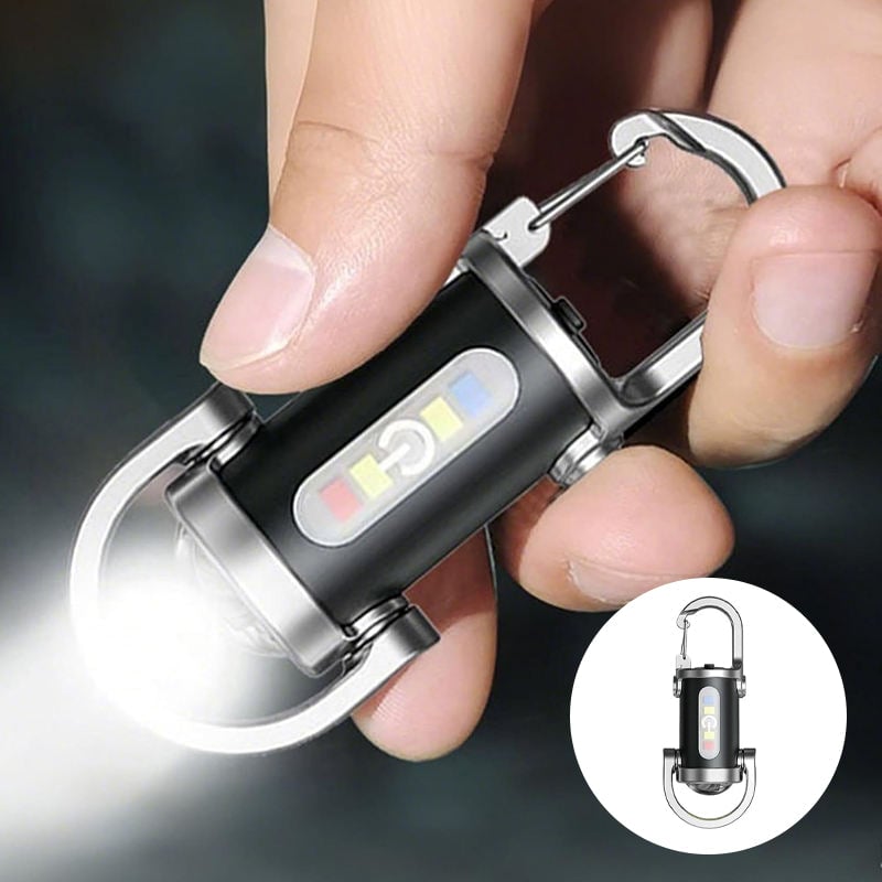 Uppladdningsbar Mini Ficklampa Nyckelring