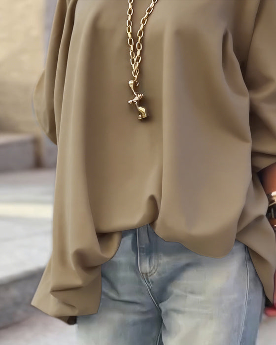 Topp Enfärgad Lös Asymmetrisk