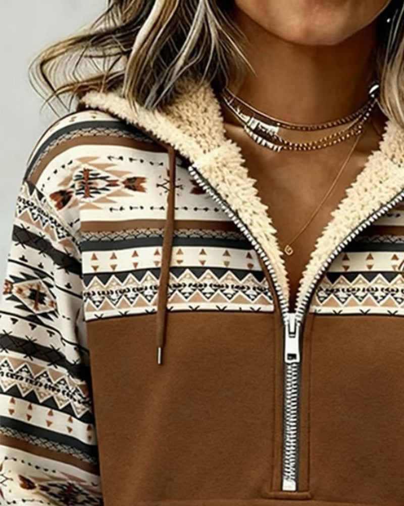 Mössa Avslappnad Med Huva Kontrast