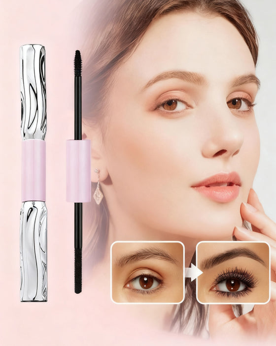 🔥 2-i-1 Långvarig Volymgivande och Böjande Mascara
