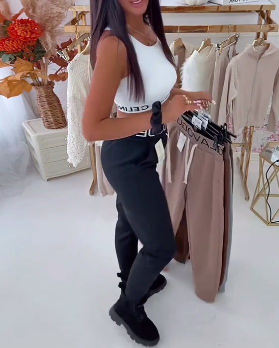 Byxor Magkontrollerande Och Höftlyftande Slim