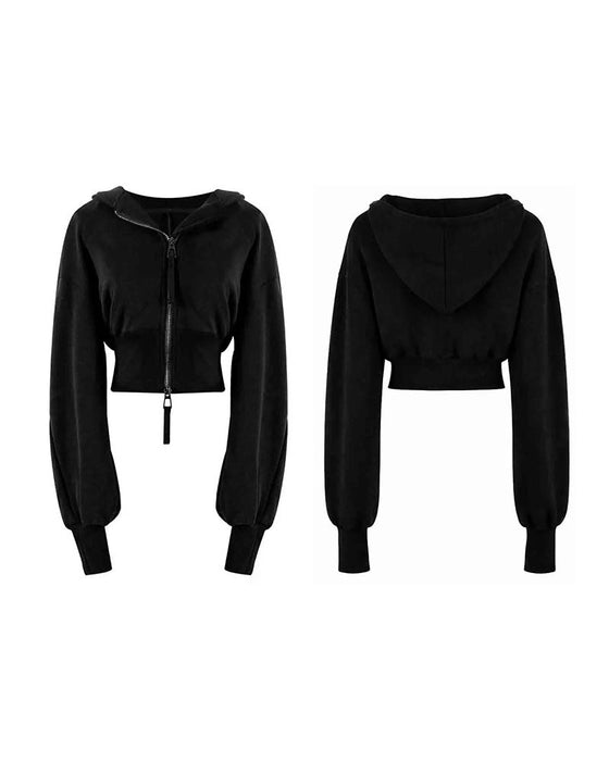 Kappa Dubbel Dragkedja Kort Huva Sweatshirt