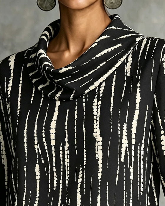 Top Drapad Cowl Hals Linje