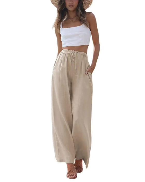 Byxor Loose Fit Casual Dragsko Vida