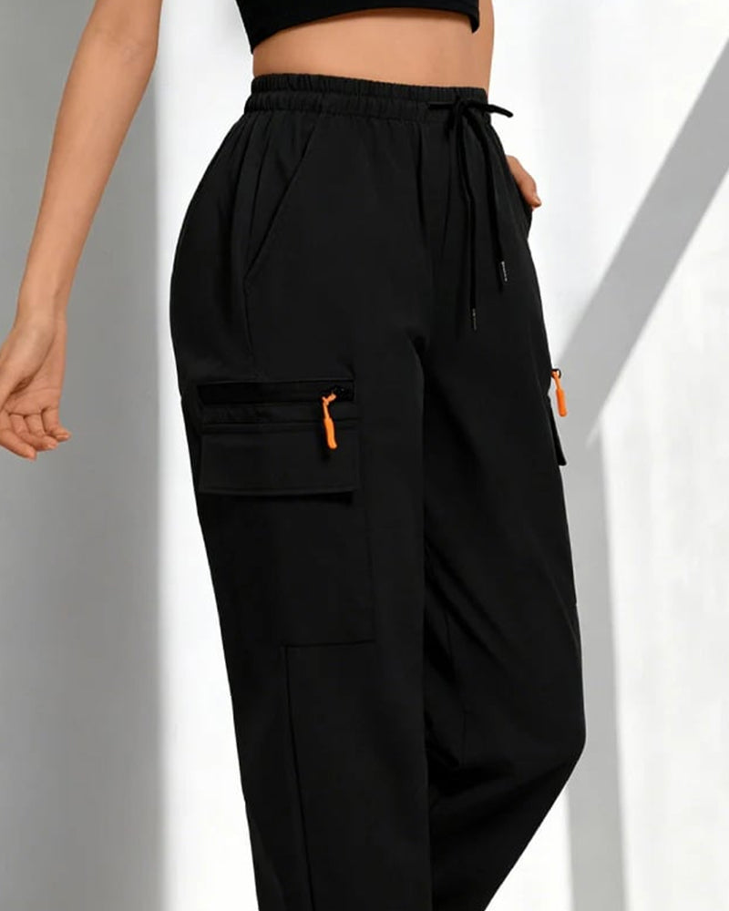 Pants Dragsko Löst Casual Cargo