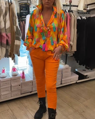 Blommiga blusar för kvinnor