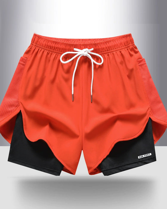 Shorts Andningsbar Snabbtorkande Dubbellager