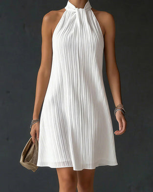 Klänning Halter Texturerad A-Linje Kort