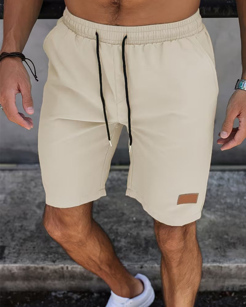 Shorts Läder Etikett Casual