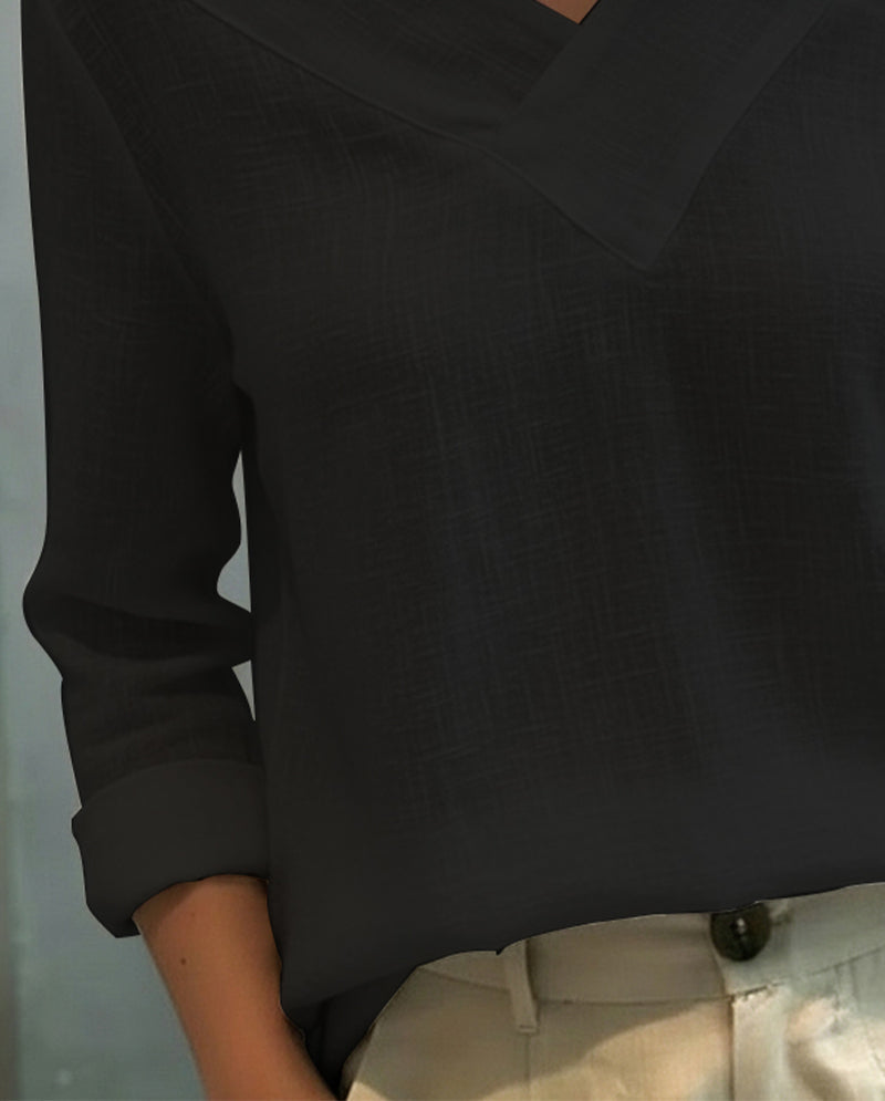 Topp Stilfull V-Ringning Axelfri