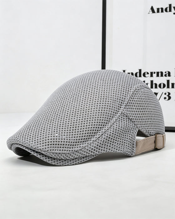 Herr Andas Nät Flat Keps - Justerbar Newsboy Ivy Basker Sommarhatt