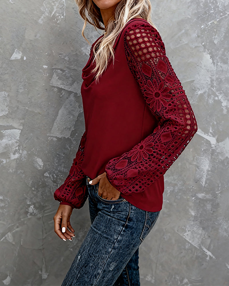 Blus Spets Virkad Ryschkrage