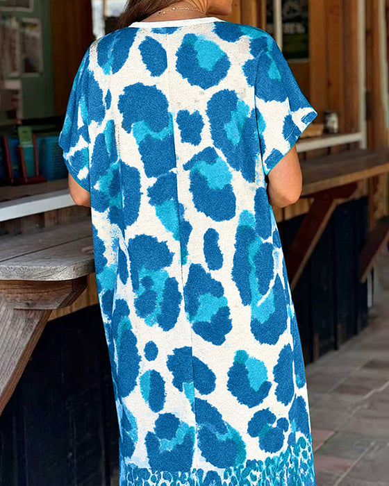 Klänning Löss Leopard Tryck