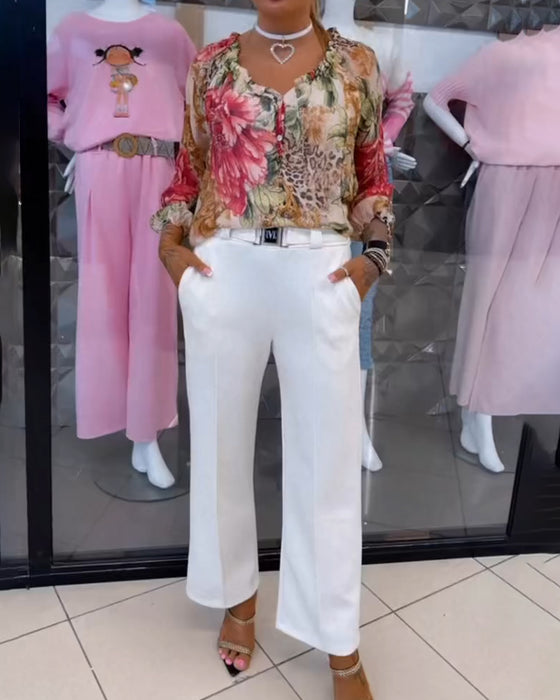 Byxor Casual Rak Bootcut