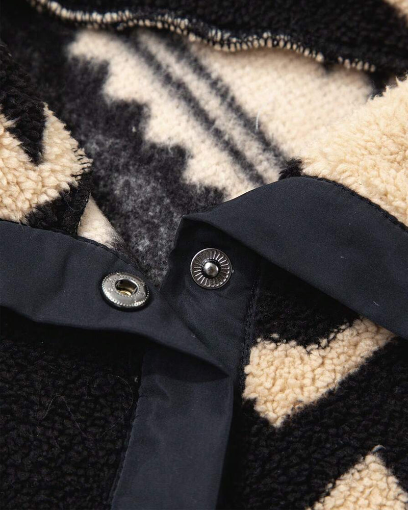 Tröja Knapp Går Ner Ficka Retro