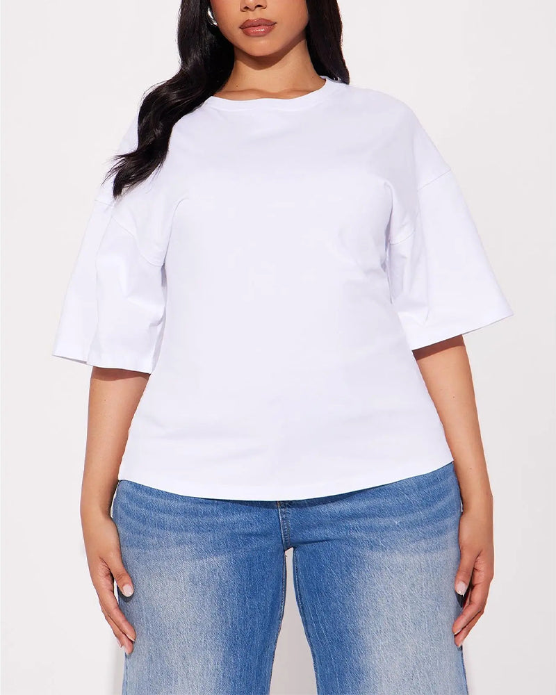 T-Shirts Lös Drop Axel Bak Dragkedja
