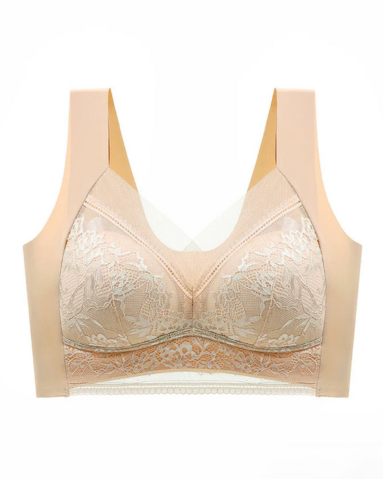👙 Super Bekväm Och Mjuk Damspetsbehå Utan Stålring