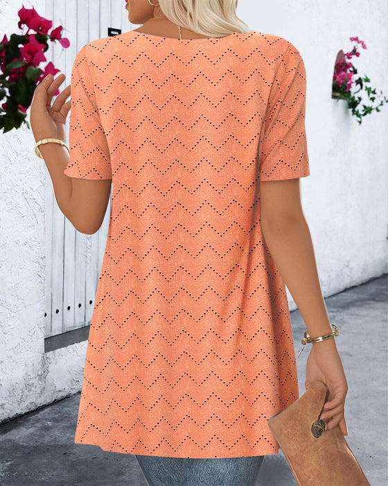 Blus Falsk Tvådelad Hålig Nedsatt Tryck