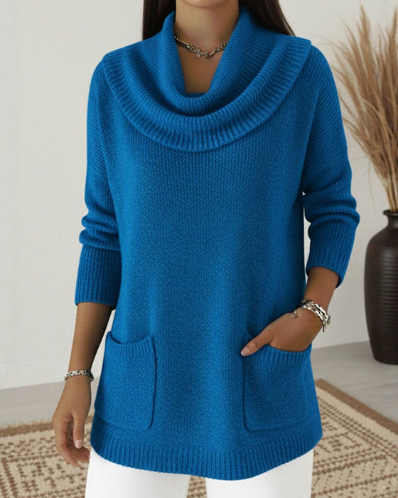 Pullover Halskrage Långärmad