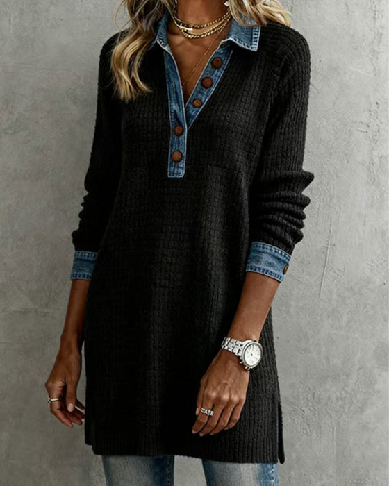 Topp Med Slag Och Kontrastfärgade Insatser