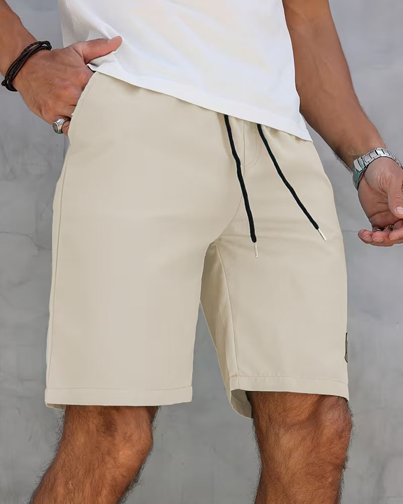 Shorts Läder Etikett Casual