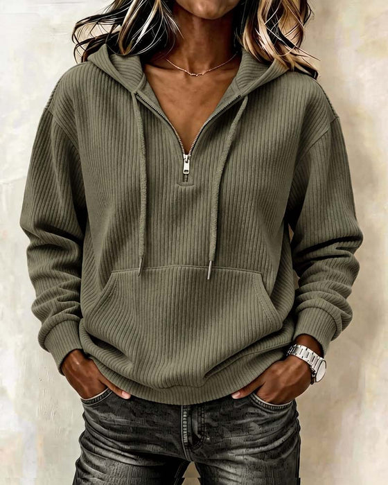 Hoodie Mode Lång Ärm