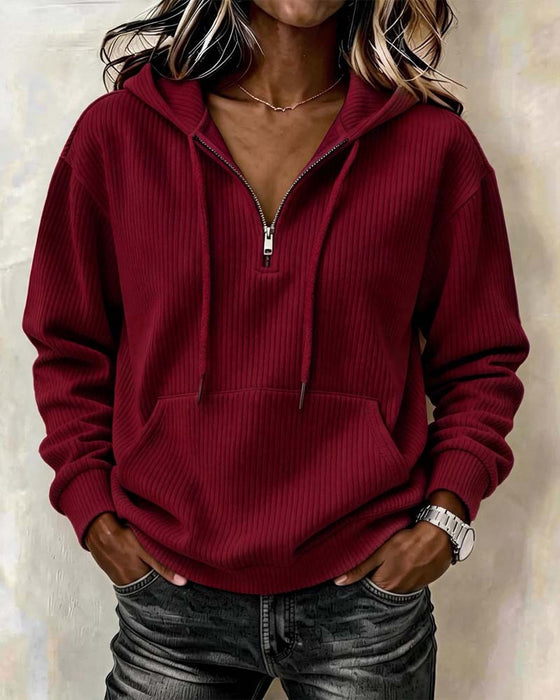 Hoodie Mode Lång Ärm