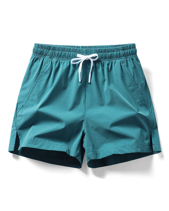 Herrar Avslappnade Snabbtorkande Shorts med Fickor