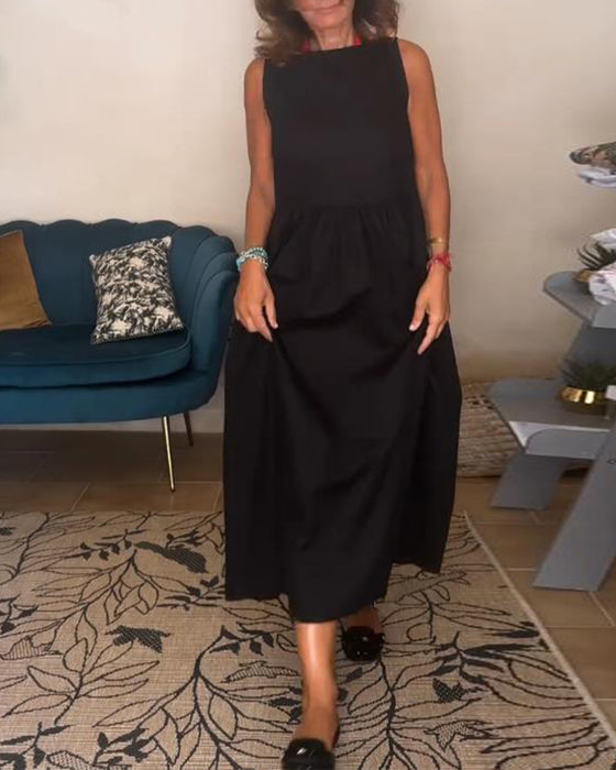 Rygglös Klänning Med Bow