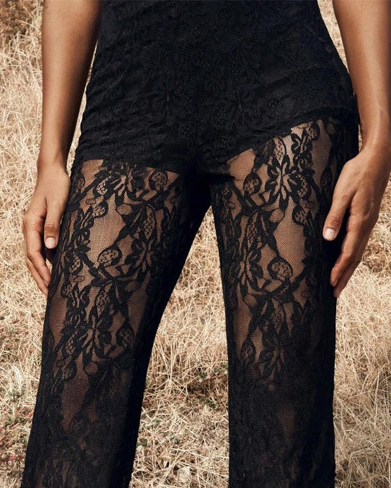 Byxor Enfärgad Lappverk Dubbellager