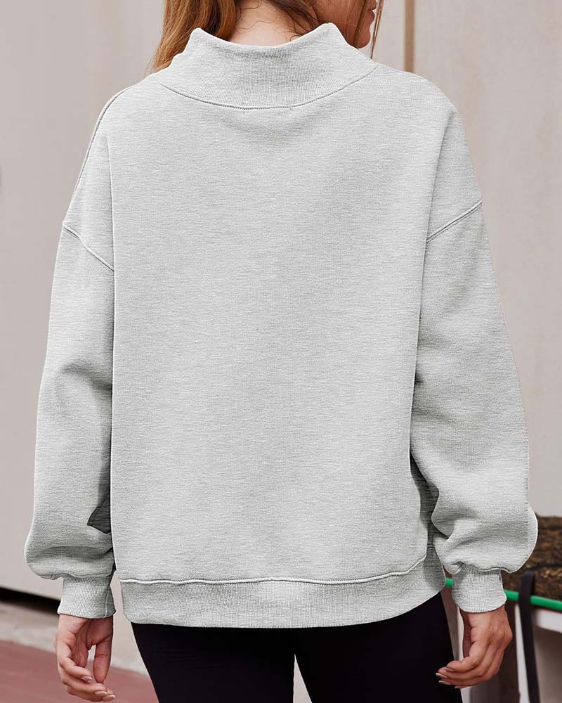 Sweatshirt Drop Axel Solid Lång Ärm