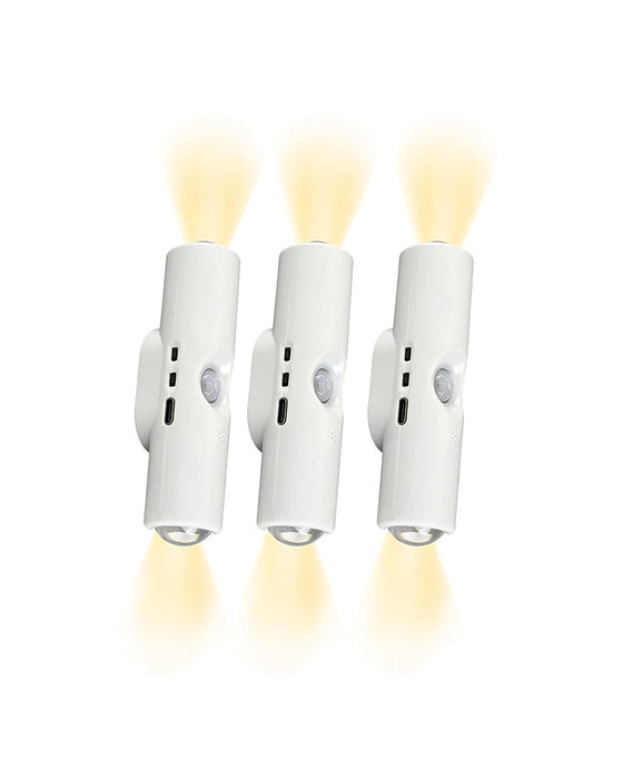 Dubbelhuvud Kattöga Sensor Vägglampa