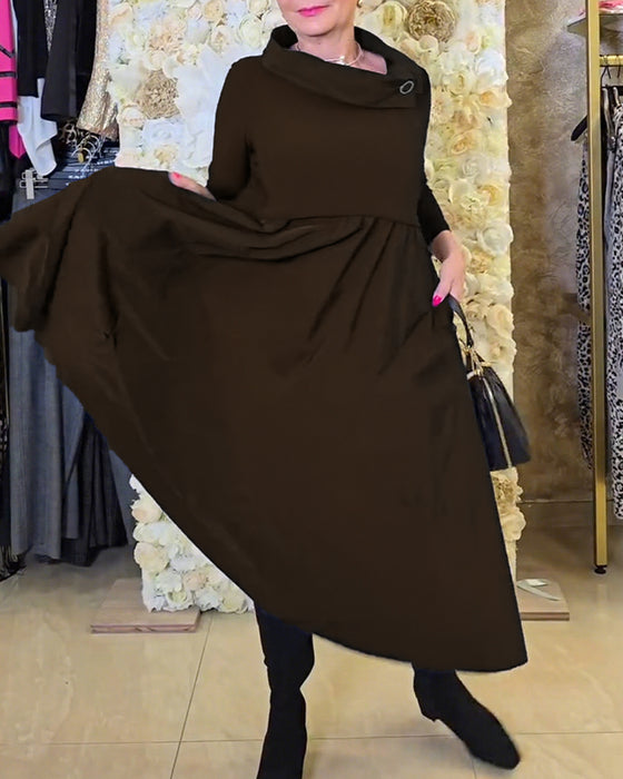 Klänning Modig Street Enfärgad A-linje