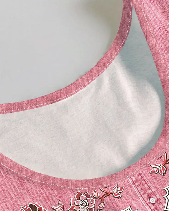 Klänning Ärmlös Imitation Denim