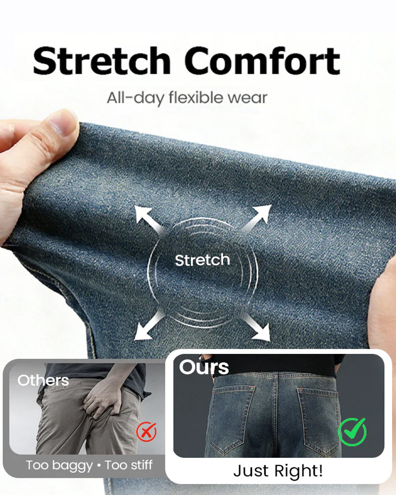 Byxor Herr Mid-Hög Midja Vintage