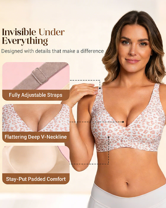 Sömlös Push-Up Bh Utan Bygel Med Hög Komfort