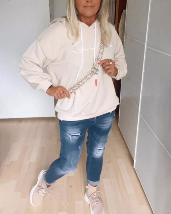 Luvtröjor med löst ankartryck