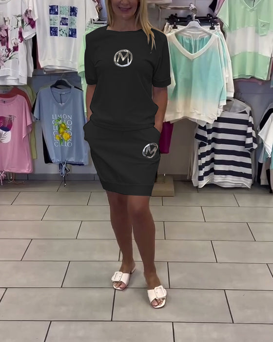 Kostym Mönstrad Stilren Vardaglig