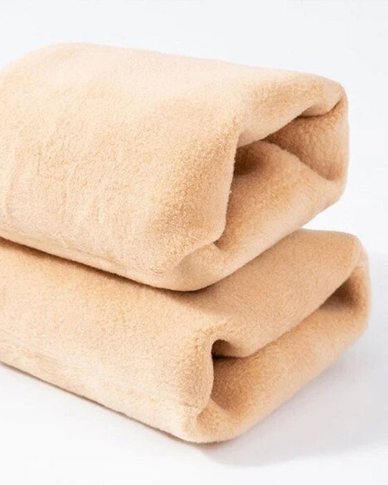 Falska genomskinliga varma plyschfodrade elastiska strumpbyxor