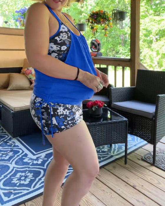 Badkläder Tryckt Hängslen Boxer