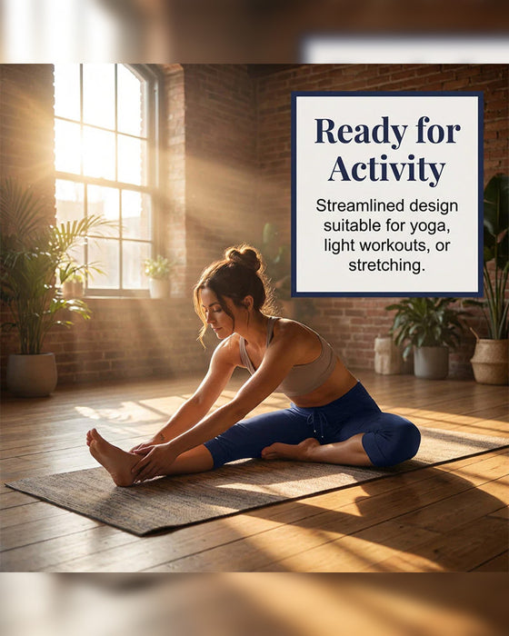 Enfärgade avskurna loungebyxor med fickor