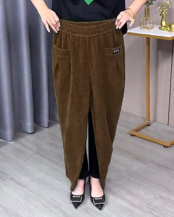 Enfärgade Stretchiga Skinnybyxor