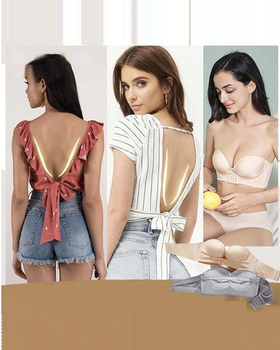 Axelbandslös behå med spänne framtill