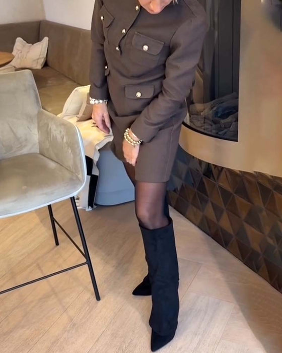 Elegant Och Smäcker Klänning I Chanel-Stil