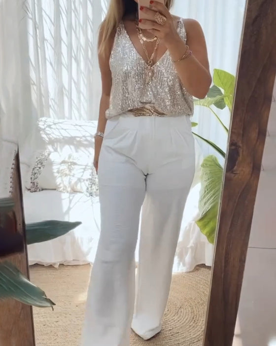 Casual camis fram och bak vändbar