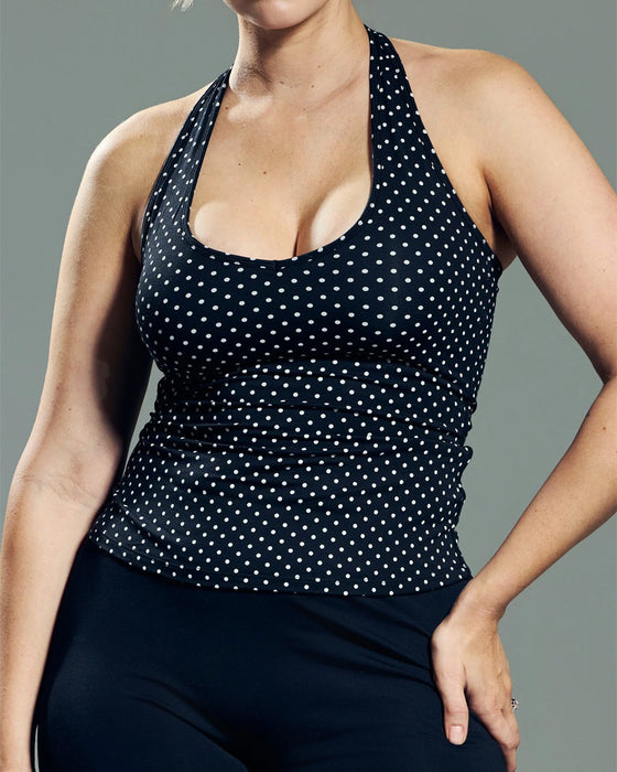 Tank Top Halsringning Prickig